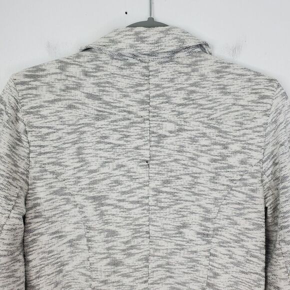 Cabi Neo Moto Zip Sweater Jacket Space Dye Heathered Gray Unlined WOmens S - Picture 8 of 11